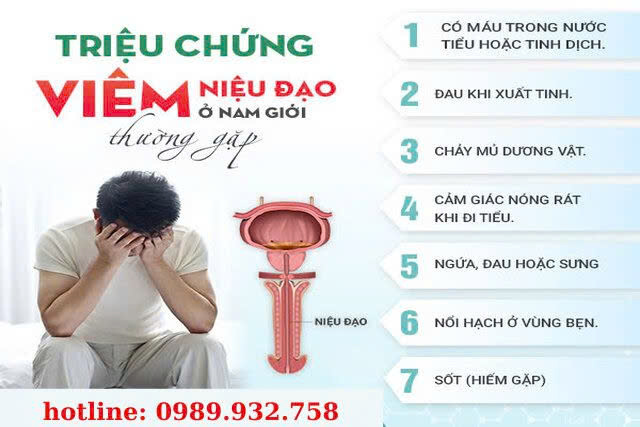 triệu chứng viêm niệu đạo ở nam giới triệu chứng viêm niệu đạo ở nam giới